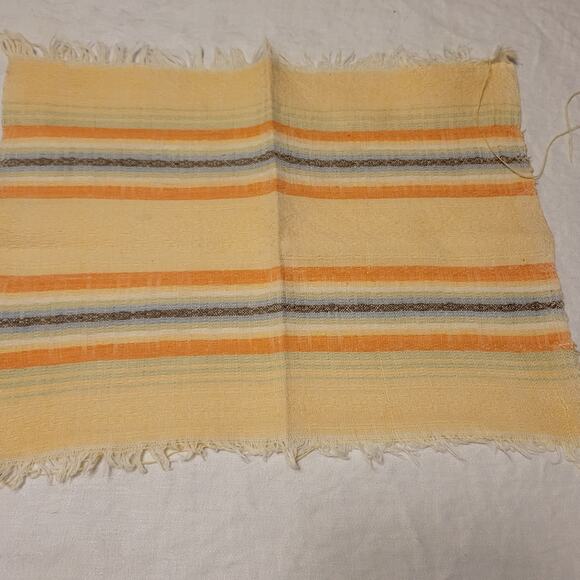 Vintage MCM Southwest Mexican Tablecloth Woven 2 Matching Napkins Fine Quality - Picture 6 of 11